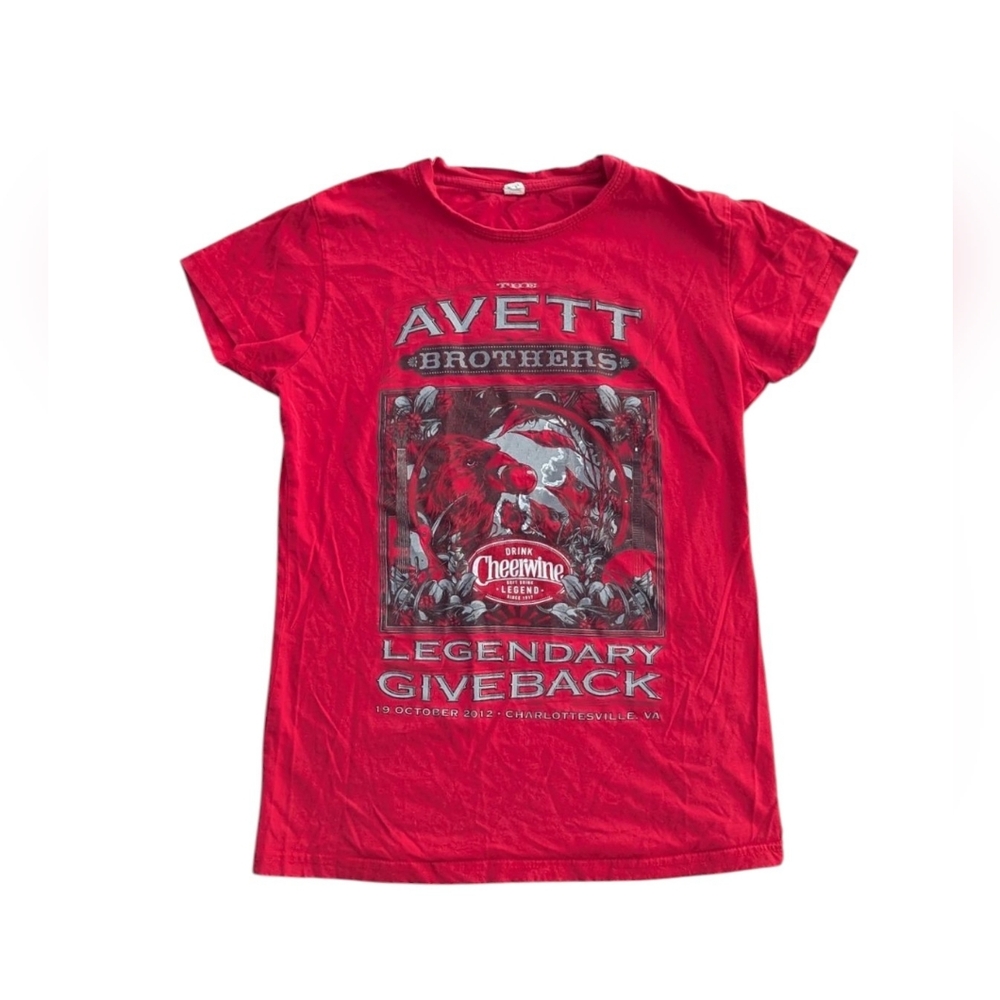 Avett Brothers concert tour shirt, 2012 Charlottesville
